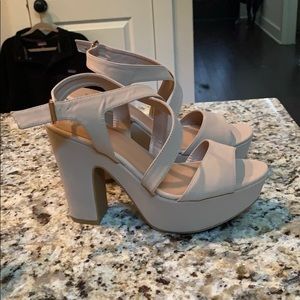 Women’s nude platform heels